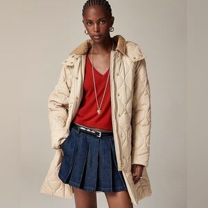 J Crew Tall Stowe puffer jacket CD109